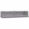 VidaXL Coussins de palette 5 pcs gris tissu 360778