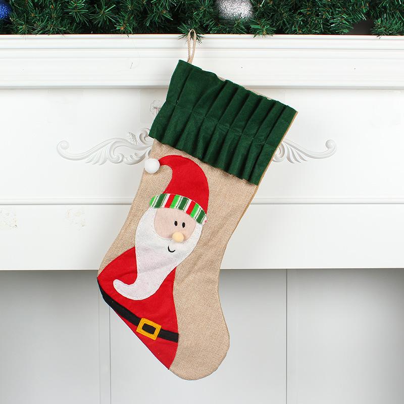 Weihnachten Süßigkeiten Tasche Weihnachten Baum Hängen Socken Santa Elch Strümpfe Dekoration Geschenke Socken Anhänger Festival Dekoration