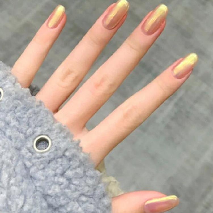 Mermaid Chrome Nail Powder Ice Transparent for Aurora Powder Mirror Effect for Aurora Iridescent Pearlescent Manicure Pi