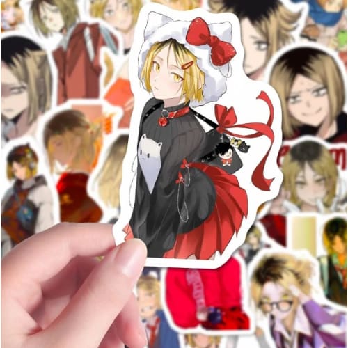 61 Haikyu!! PVC Stickers, Waterproof Graffiti Stickers, Popular, Cute, Stylish Anime and Manga Stickers for Diary Decoration, DIY Stickers for Cars, M
