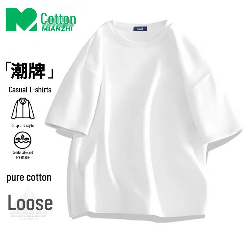 

Cotton Blend Casual Short Sleeve T-Shirt S