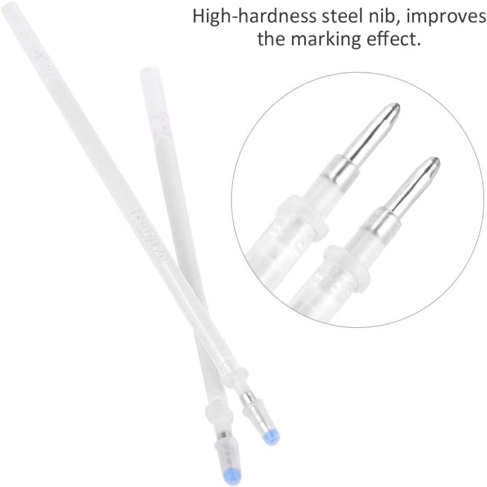 White Temperature Disappearing Pen Marker Refill Automatic Fading Pen Leather Fabric  Ironing