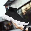 Slip-on High Top Thick Platform Mesh Upper Man Casual Sneaker Comfortable Stylish Simple Jogging Summer Sports Shoes for Men