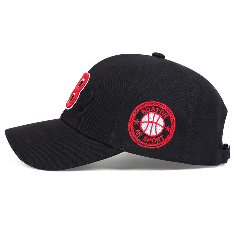 Unisex B dopis výšivka Baseballové čepice jaro podzim venkovní nastavitelné ležérní čepice čepice opalovací krém