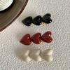Three Little Hearts Duckbill Clip Peach Heart Girls Hairpins Fashion Hair Clip  for Women Girls