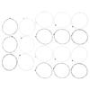 18Pcs Electric Guitar Strings Nickel Alloy Ball End Wound Regular Light for Guitarist