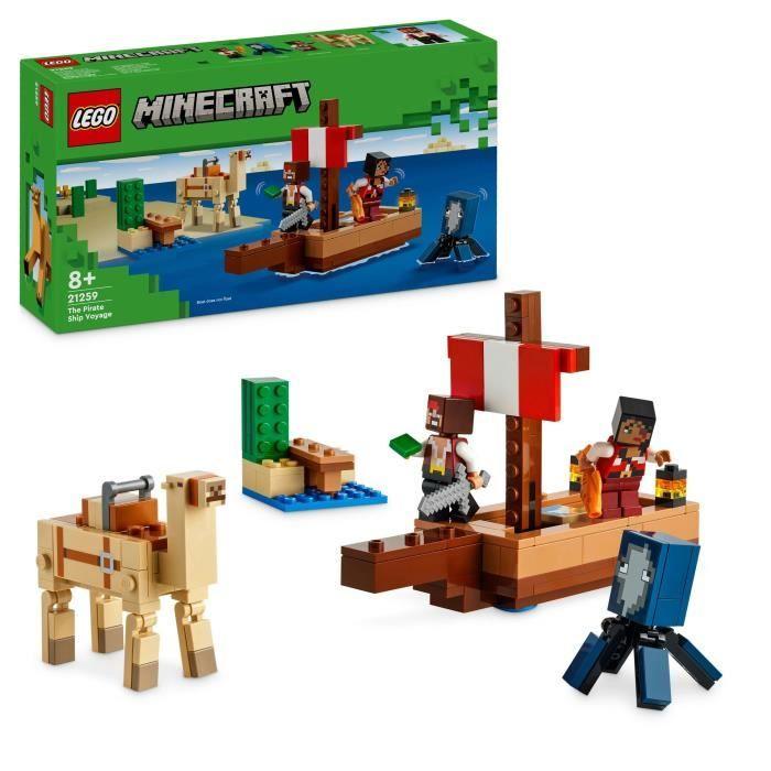 LEGO® Minecraft® 21259 Pirate Ship Voyage Building and Exploration Set