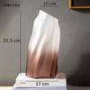 Creative Special-shaped Rockery Frosted Gradient Glass Vase Living Room Decoration Color Transparent Flower Arrangement Vase