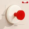 Strong Adhesive No-Drill Suction Cup Hook for Towel and Clothes Storage Behind Doors
