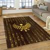 Ancient Egyptian Mythological Ideographic Sign Symbols Carpet Rug for Home Living Room Bedroom Sofa Doormat Decor,Non-slip Mat