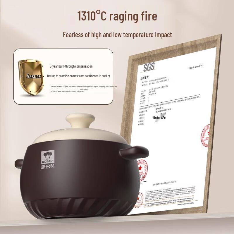 Kambach Yuexiang 6L Ceramic Deep Soup Pot