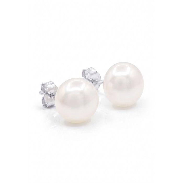 Boucles d'oreilles - PEARLS & COLORS - Pearls & Colors - Perles d'eau douce baroques 10-11 mm - Blanc - Argent 925