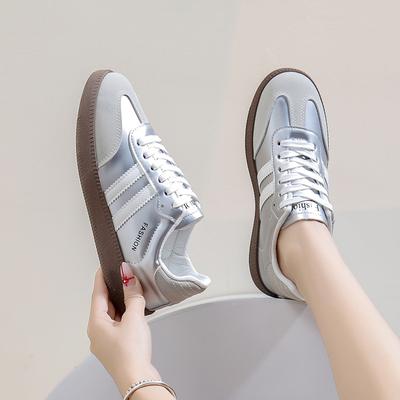 2025 Spring Forrest Gump Shoes New Korean Version Ins Female Students Heightened Platform Sports Board Shoes Casual Shoes Tide HB10