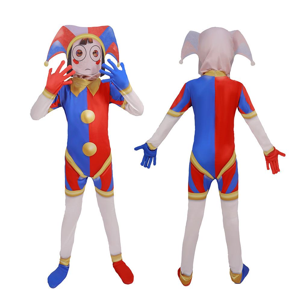 Lo Straordinario Circo Digitale Costume Cosplay Pomni Jax Gangle Tuta Teatro Halloween Adulti Bambini G