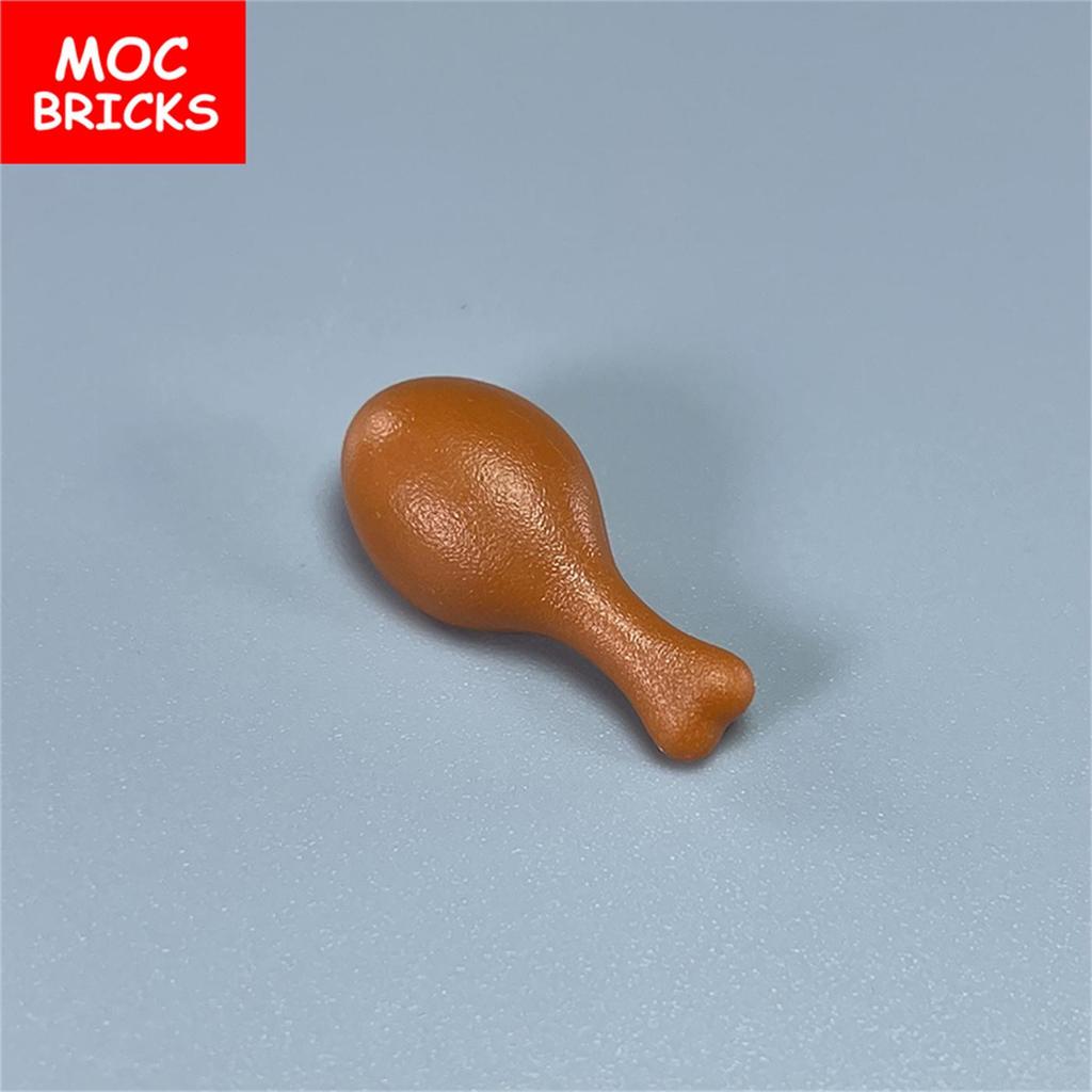 10pcs/lot MOC Bricks Drumstick Thanksgiving Day Assemble Particles Building Blocks Kids Toys Plastic Dolls