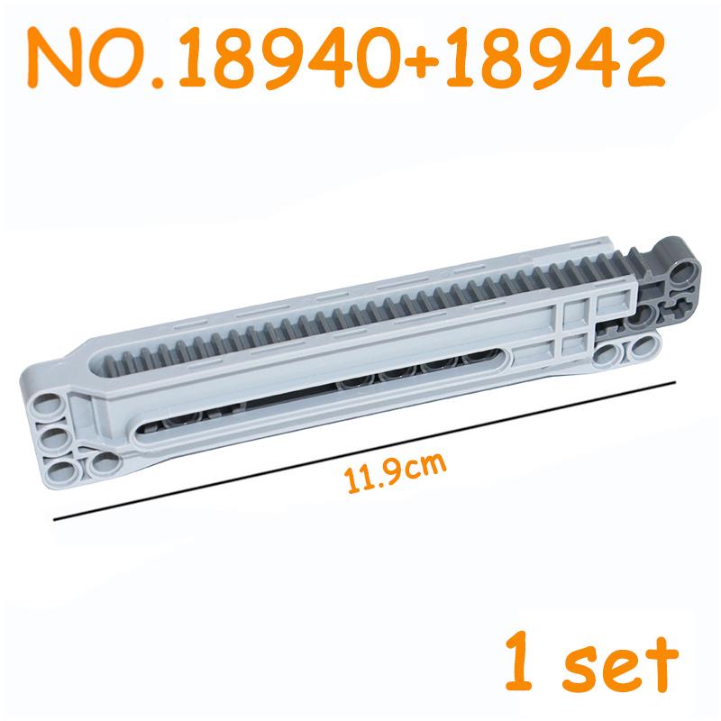 DIY Bricks Technical Gear Rack 1x4 1x7 1x8 1x13 Compatible 3743 87761 6630 64781 24121 18940 and 18942 Building Blocks MOC Parts