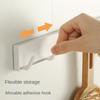 3991 Hook Adhesive Strong Punch-free Bathroom Toilet Towel Coat Hood Hook Hanging Hanger Kitchen Wall Hanging 6 Hooks