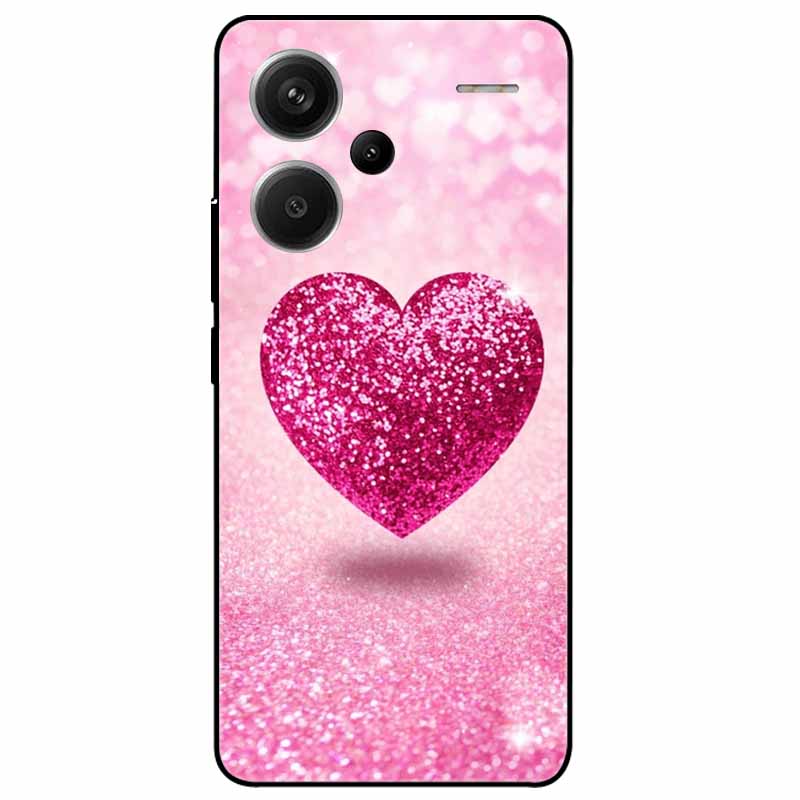 For Redmi Note 13 Pro Plus 5G Pro+ Case Soft Black Painted Cats TPU Funda For Xiaomi Redmi Note 13 Pro 5G Note13 Silicone Cover