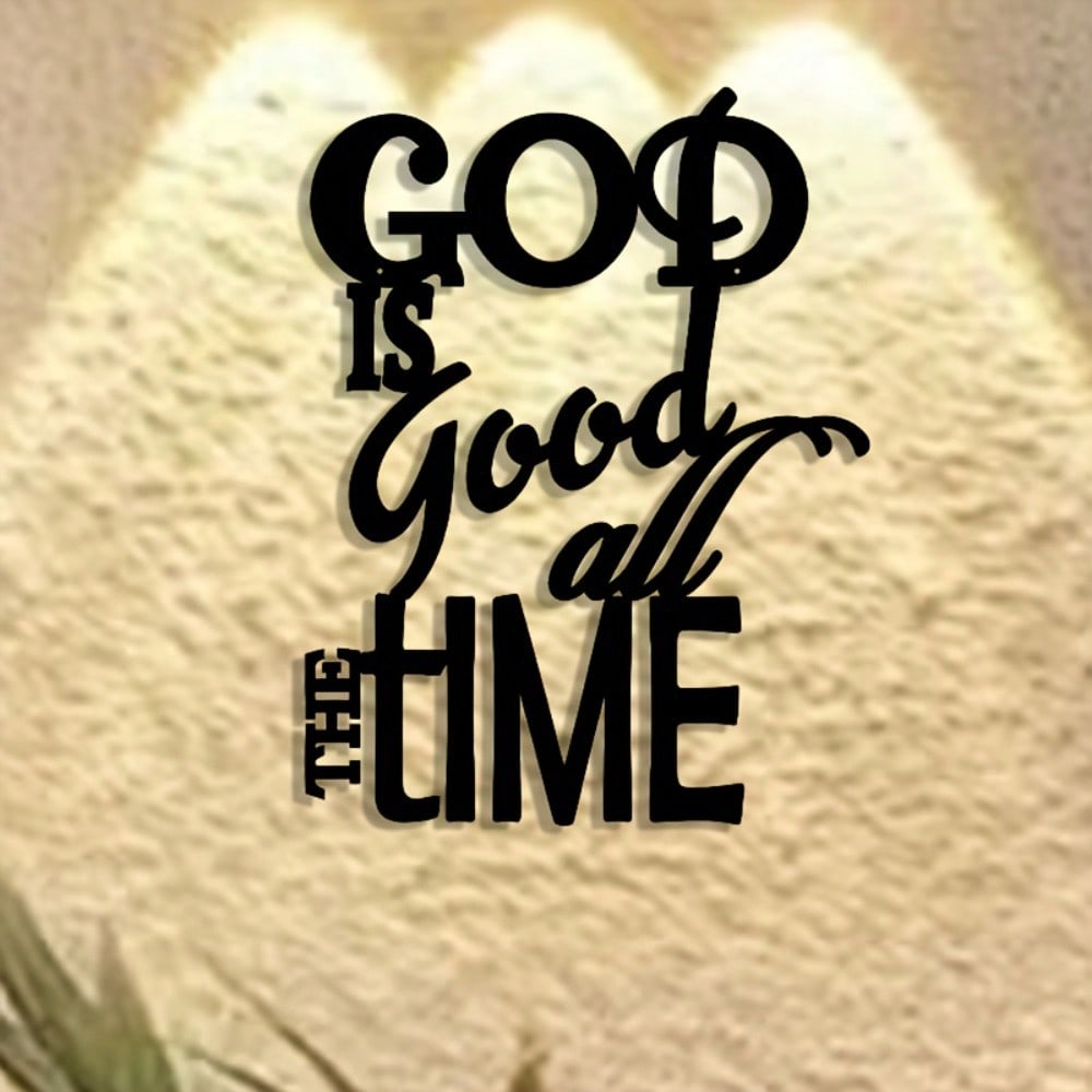 Metal Wall Plaque Vintage Iron Art with Inspirational Blessing Message Faith Home Office Decor Gift