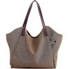 Women's Canvas Handbag Shoulder Bag Beach Bag Wrist Bag (beige)