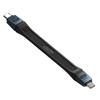 NFHK USB 80Gbps Flat Slim FPC USB Thunderbolt Compatible 5.0 Cable, 13cm, 240W, 16K@30Hz, 8K@60Hz, 5K@60Hz, 4.0, 3/4/5