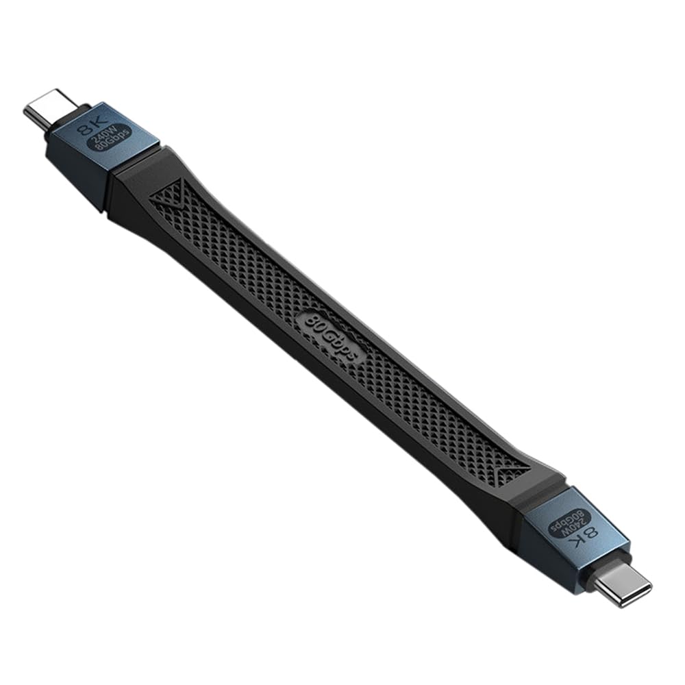 

NFHK USB 80 Гбит/с Плоский Тонкий FPC USB Thunderbolt Совместимый 5.0 Кабель, 13 см, 240 Вт, 16K@30Гц, 8K@60Гц, 5K@60Гц, 4.0, 3/4/5