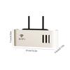 Plastic storage box for 1pc WIFI router, wall mounted without drilling, suitable for walls and desktops