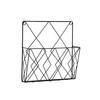 Wall-mounted Magazine Rack - AIMOONSA - Hanging - Black - Steel Wire - 2 Hooks