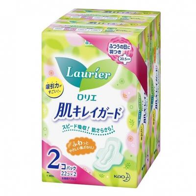 Laurie Skin Clean Guard mit Flügeln 20,5 cm 22 Stück x 2 Sets_Hygieneprodukte Damenbinde