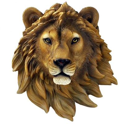 Simulation Animal Head Ornament Resin Lifelike Interior Decoration Decoration Statue Bear Head Animal Head Wall Decoration