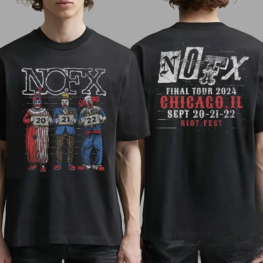 2026 Men Women Fans Essentials Short Sleeve Tops Fashion Brand Summer Casual Daily Tee NOFX Rock Band Graphic Cotton T-shirt Unisex