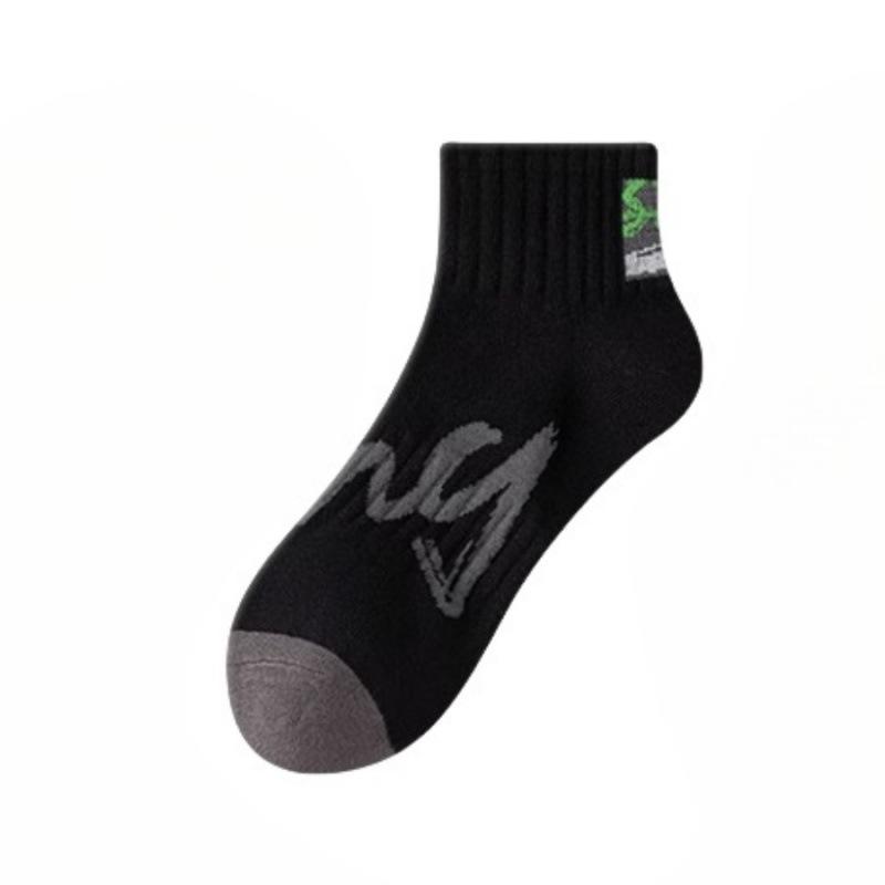 5 Pairs of Boys Spring and Summer Pure Cotton Comfortable Sports Sweat Absorption Deodorizing Tube Socks