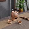 Coarse Pottery Brewed Teapot, Fireplace Brewed Teapot, Open Flame Candle, Beam Pot, Simple Warm Tea Set, Outdoor Brewing Teapot, No