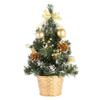 2025 AYOYO 20-40cm Mini Albero Artificiale Oro Argento Decorazione Albero di Natale Decorazione Regalo di Natale per la Famiglia