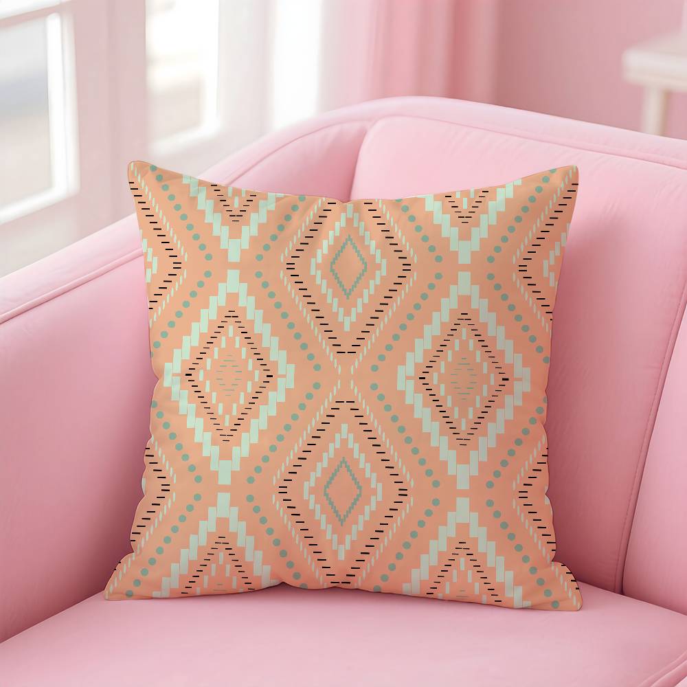 ART Native Fabric Pattern Pillow Case Pattern Printing Pillowcase Living Room Sofa Cushion Cover Bedroom Room Decor