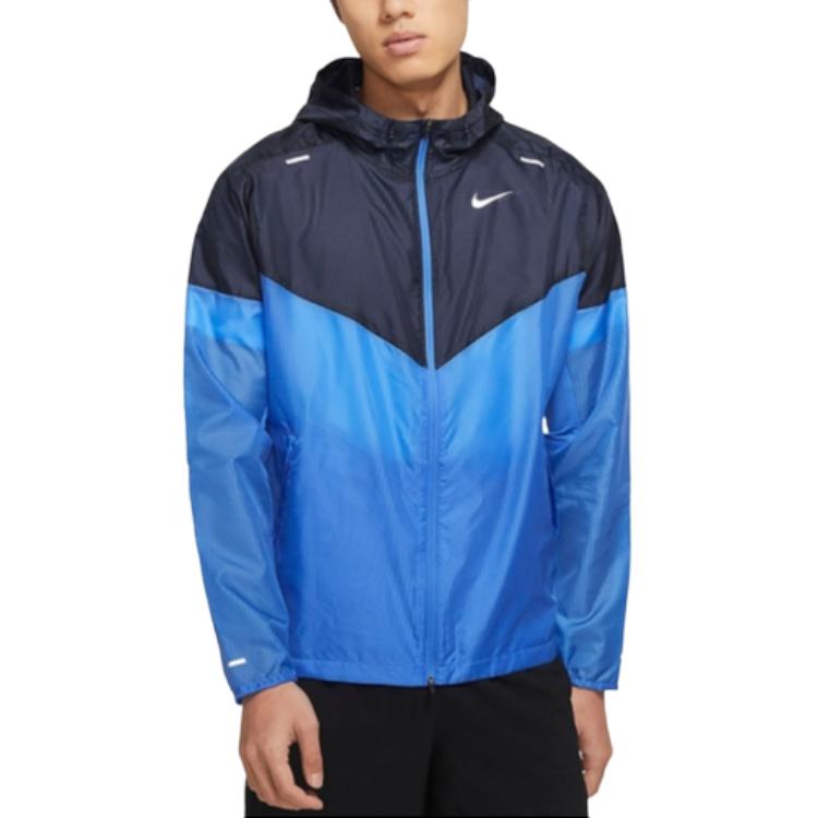 Nike Jackets Men's Blue Hooded Moderate Other CK6342-402