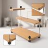 Desktop Storage Rack Staggered Shelves 3 Tier Shelf Wood Wooden Desk