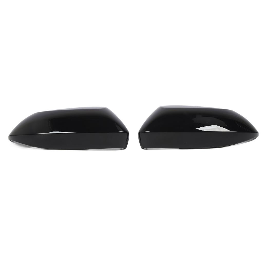 1Pair Rearview Side Mirror Cover High Strength Glossy Black Rugged Side Mirror Cover Cap Housing Replacement for Toyota