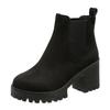 Women Boots Winter Boots Thick-heeled Shoes Ankle Boots Non-slip Martin Shoes Women Winter Boots Shoes Suede Boots Plus Size 35-43