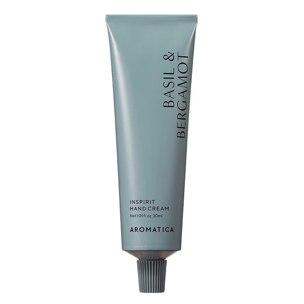 AROMATICA Inspirit Hand Cream Basil & Bergamot Nourishing Refreshing 30ml