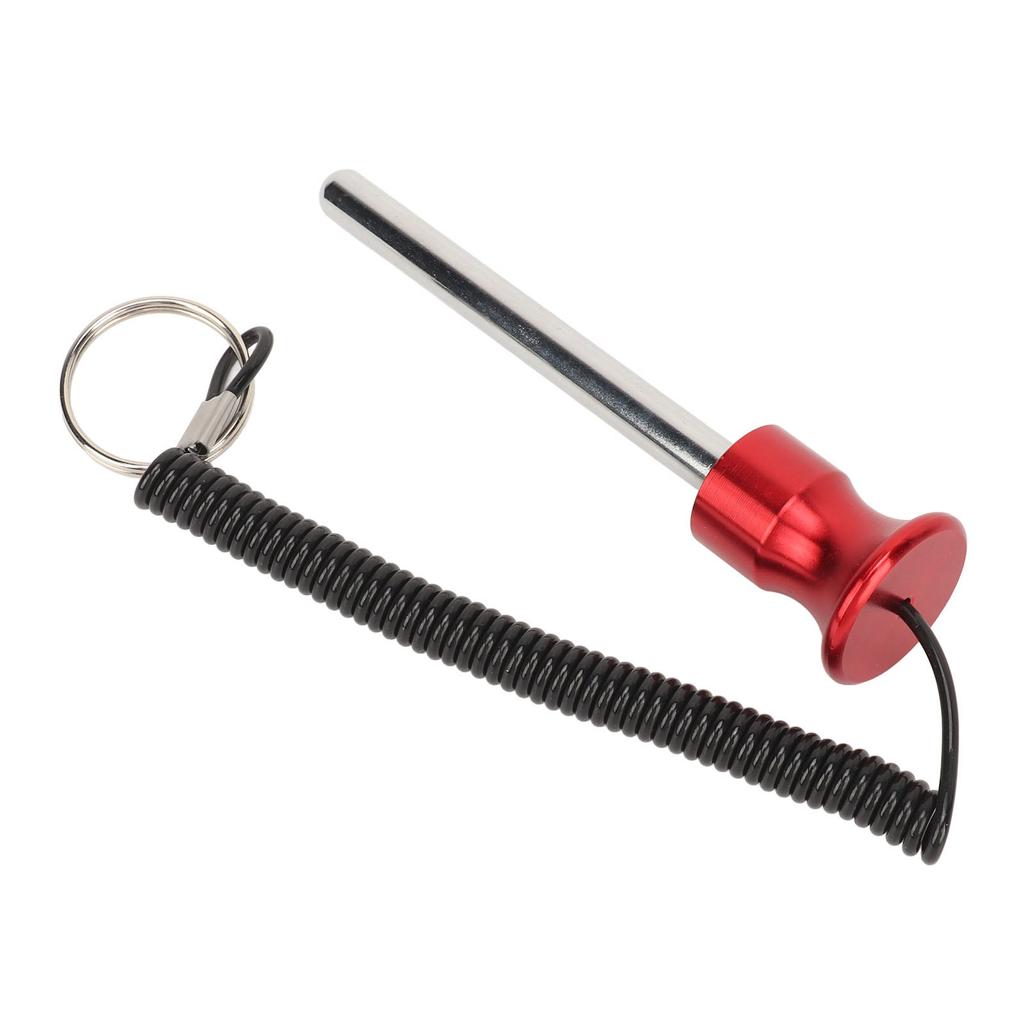 Gym Weight Stack Pin with Lanyard Enhanced Security Selector Lock Pin Gym Accessory for Workout Fitness Exercise Red 8mm 105mm