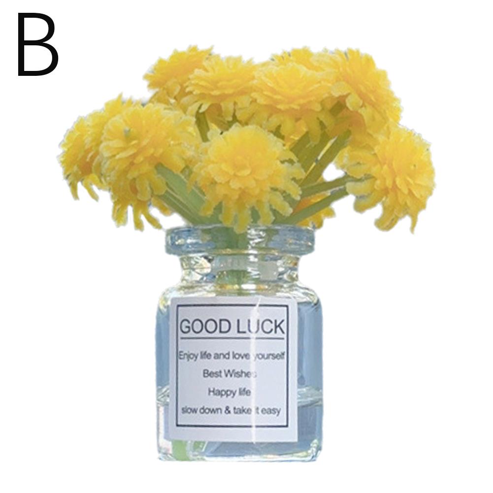 Am Auto montiert Simulation Blume Ornament Cure Gypsophila Innenzubehör Romantische Hübsche Vase Mini Frisch Konsole Neues Muster