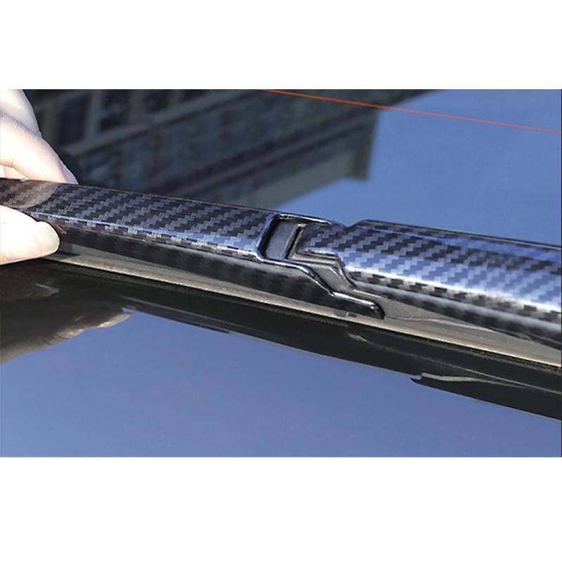 Carbon Chrom für Toyota Fortuner 2016-Auto Heckscheibe Scheibenwischer Arm Klinge Abdeckung Zierleiste Styling