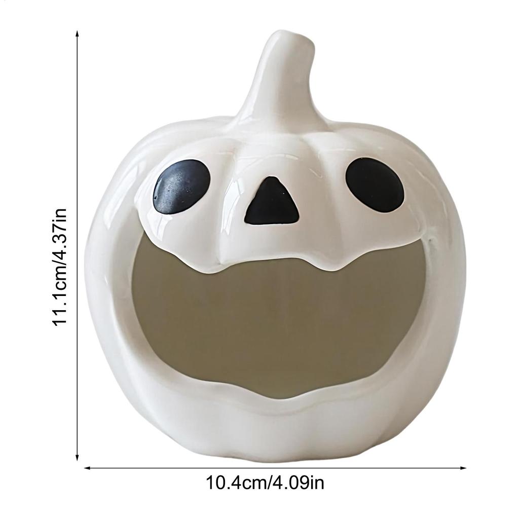 Candlestick Holders Halloween Candlestick Desktop Atmosphere Ornament Candle Ceramic Holder For Bathroom Bookshelves Holiday