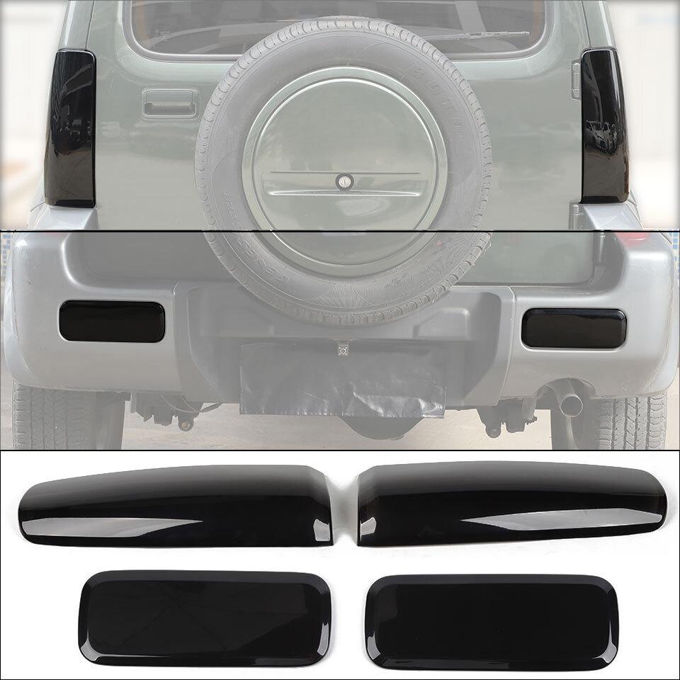 SHINEKA Lamp Hoods For Suzuki Jimny 2007-2017 Car Tail Light Lamp Rear Fog Light Decoration Cover Trim Kit Exterior Accessories