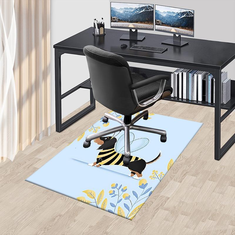 1PC Dog Bee Extra Large Non Slip Floor Carpet, Office, Family, Bedroom, Studio Large Area Rug Indoor Rugs