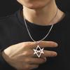 Jeshayuan Thelema Unicursal Hexagram Stainless Steel Pendent Necklace Sheffield Band BMTH Logo Men Necklaces Jewelry Gift