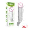 Reusable Condoms Crystal Cover Extend Condoms Delay Ejaculation Enhancer Penile Restraint Sex Toys