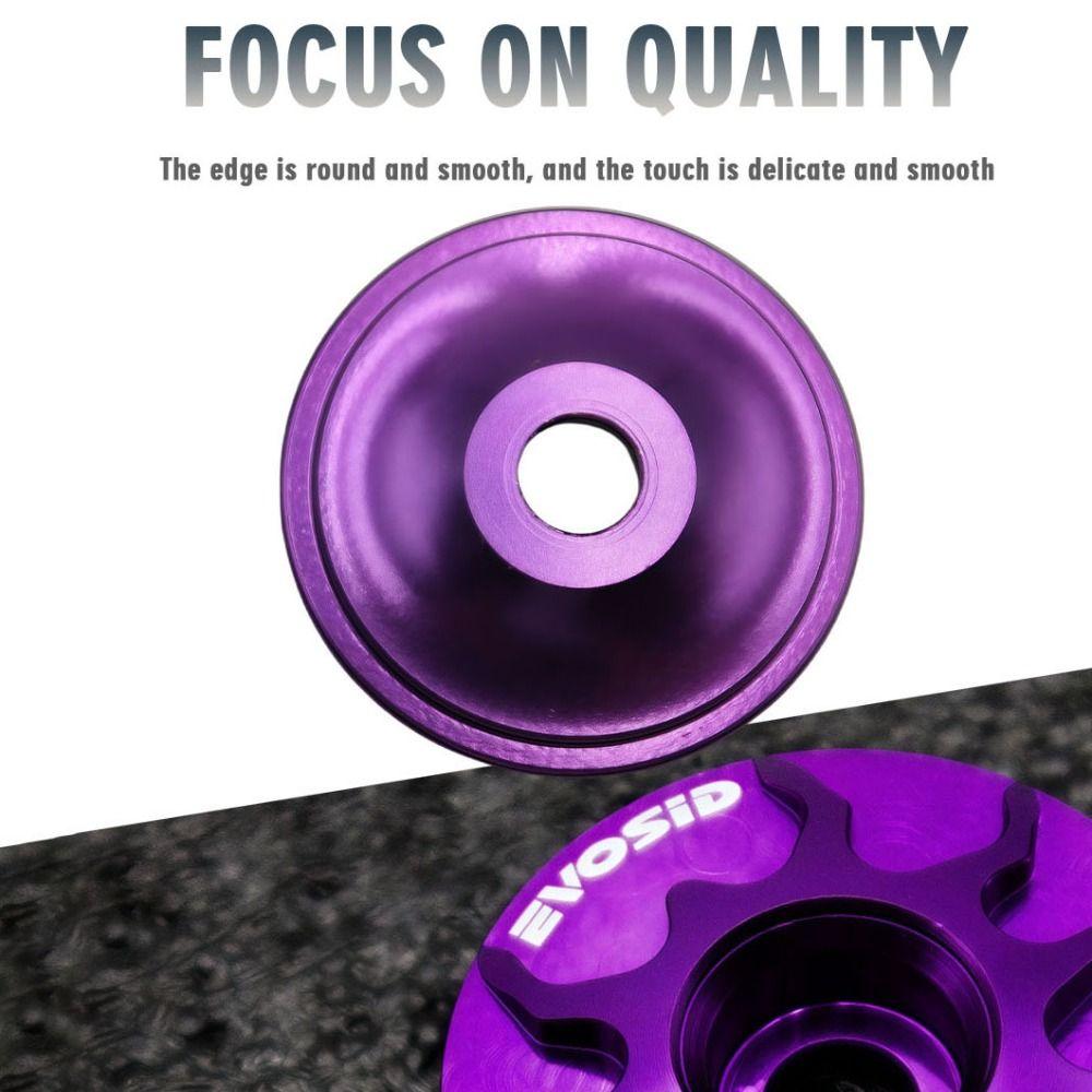 Ultralight 28.6mm Bicycle Headset Top Cap CNC Aluminium Alloy Fork Head Tube Cover Multicolor with Screw Cycling Accessories