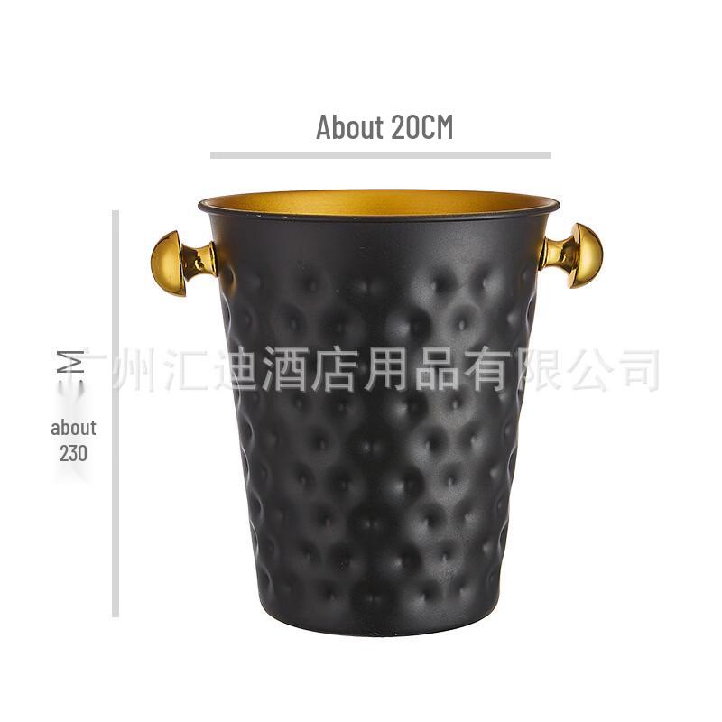 

ZISIZ 5L Hammered Stainless Steel Ice Bucket